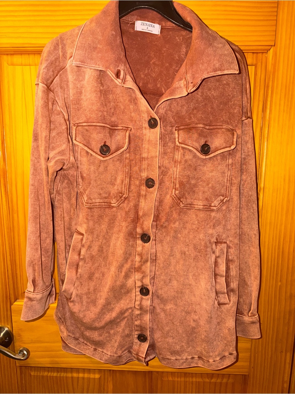Rust Zenana Shacket